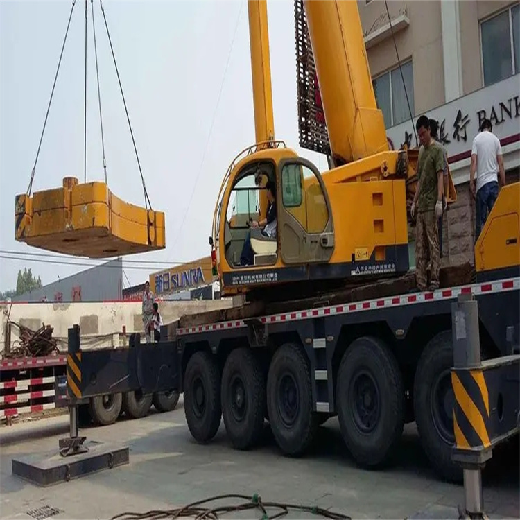 仙居县当地吊车出租|机器吊装|75吨|工厂搬迁服务